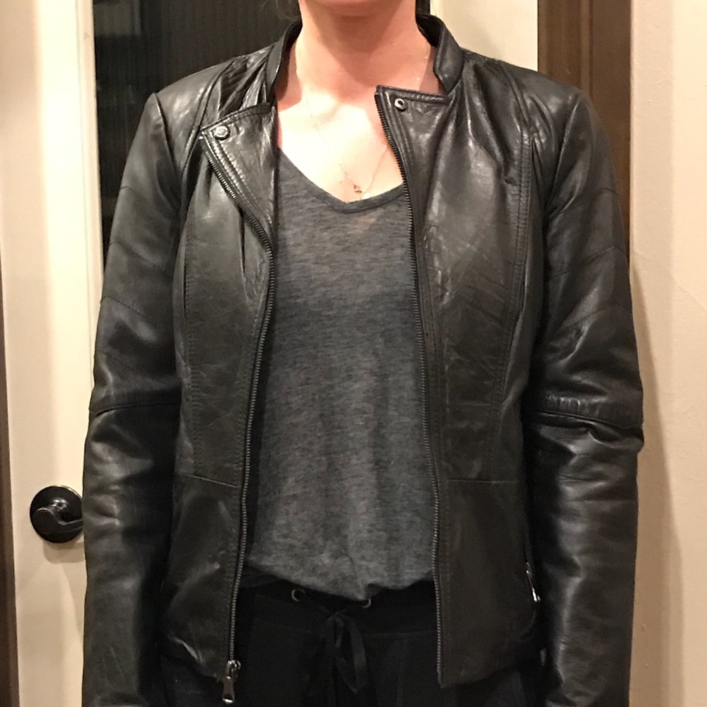 Marc New York - Andrew Marc black leather jacket - Picture 5 of 5
